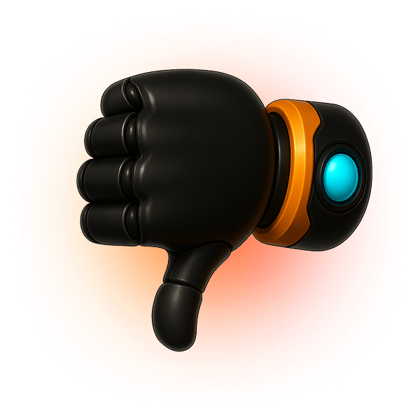 thumbs down